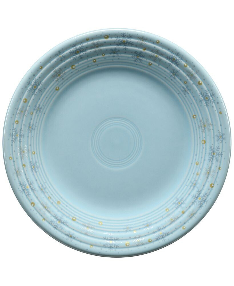 Fiesta sky Snowflakes Classic Luncheon Plate, Created for Macy's