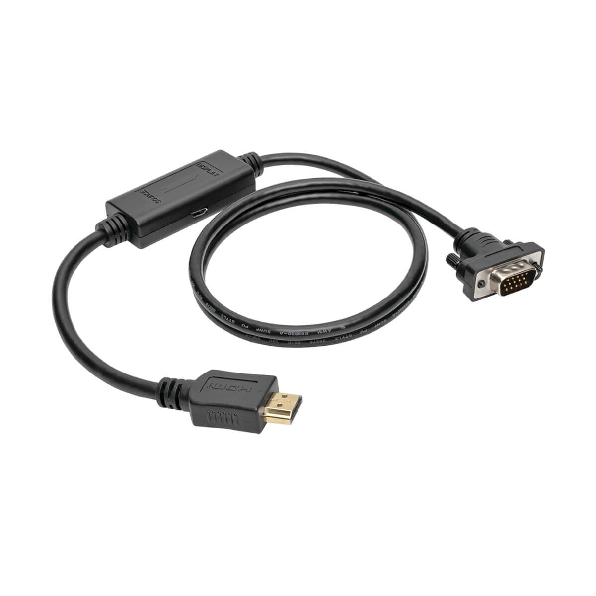 Tripp Lite P566-003-VGA видео кабель адаптер 0,9 m HDMI HD15, MICRO-USB B  Черный цвет черный — купить недорого с доставкой, 16313581