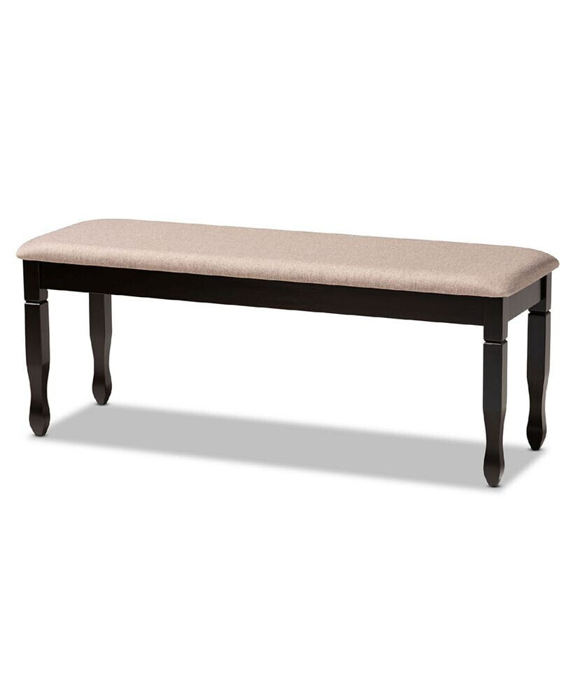 Corey Modern and Contemporary Fabric Upholstered Dining Bench