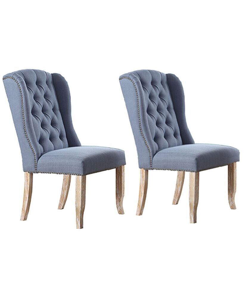 Huntington Upholstered Side Chairs with Tufted Back, Set of 2