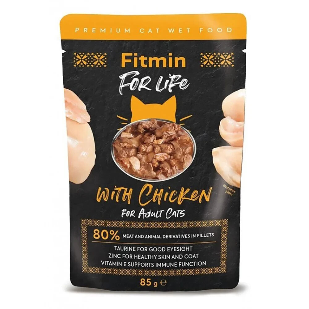 FITMIN For life adult chicken wet cat food 85g