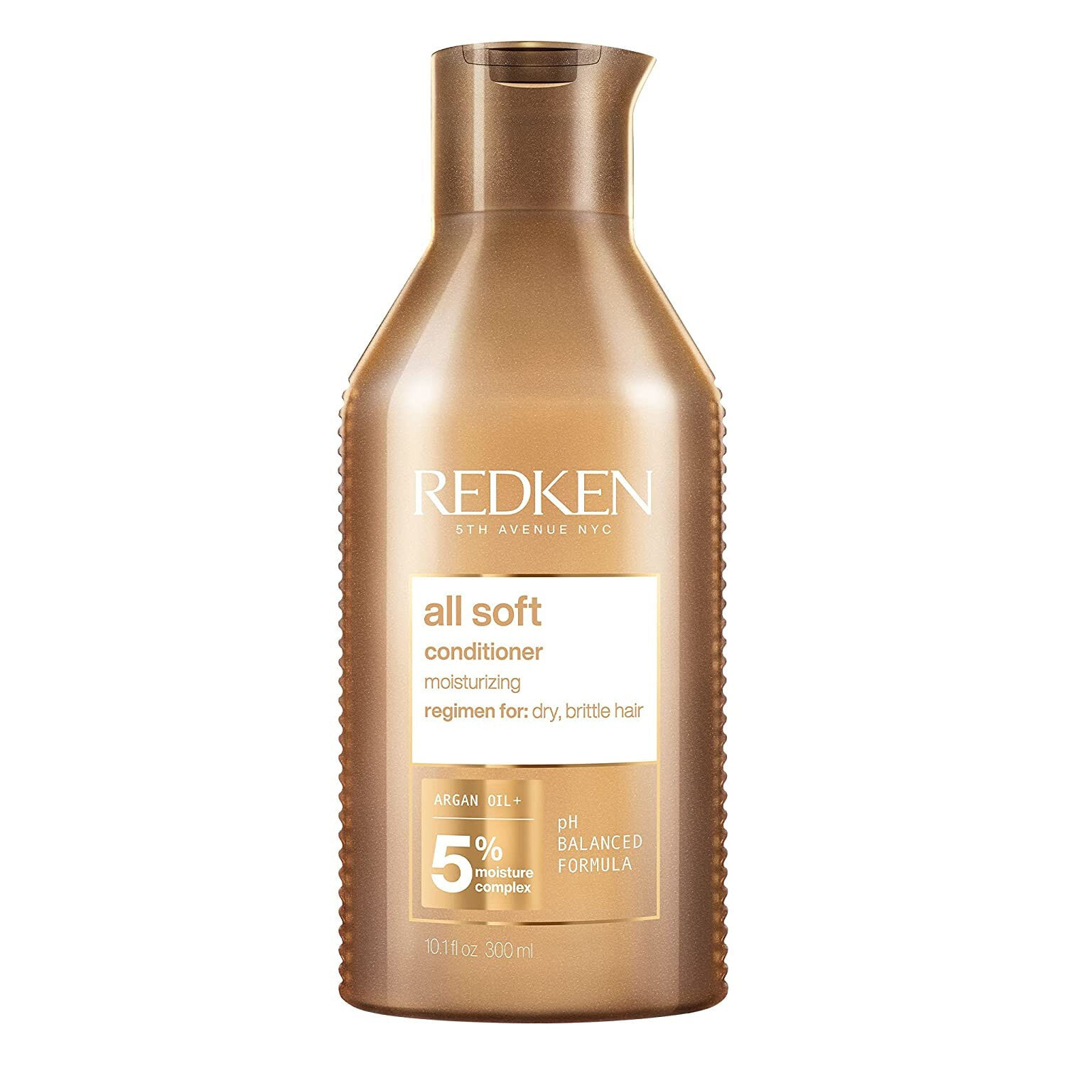 Бальзам для блеска волос noname Redken All Soft Conditioner, Conditioner for Dry and Brittle Hair, Strengthens Tips, Gives Shine and Moisture, Anti-Hair Breakage Care with Argan Oil