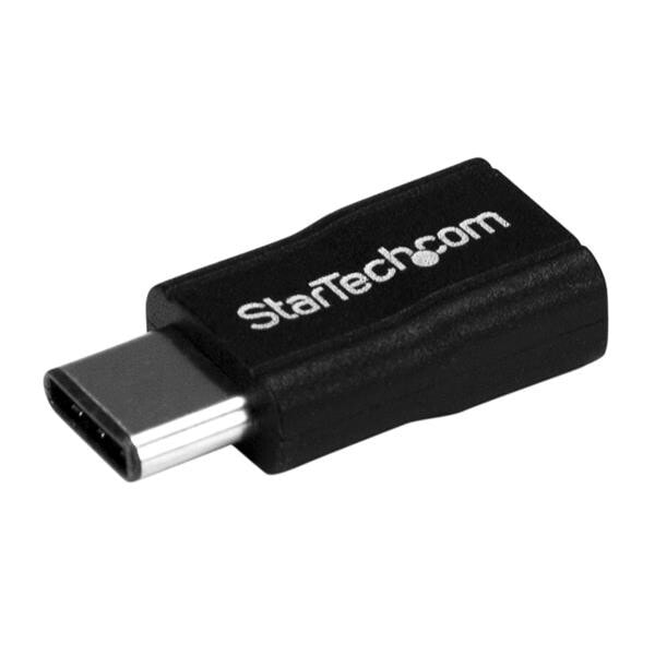 StarTech.com USB2CUBADP кабельный разъем/переходник USB 2.0 Type-C USB 2.0 Micro-B Черный