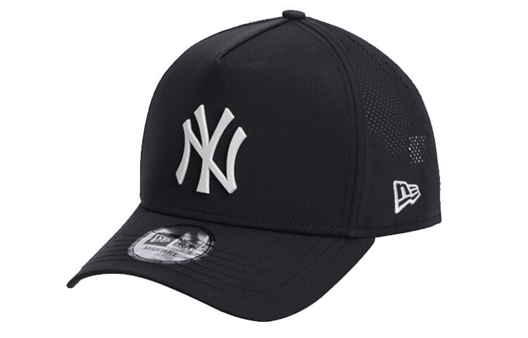 New Era 纽亦华 MLB系列 NY 大Logo网眼透气弯檐棒球帽 黑色 / New Era MLB NY Logo Шляпа 12359591
