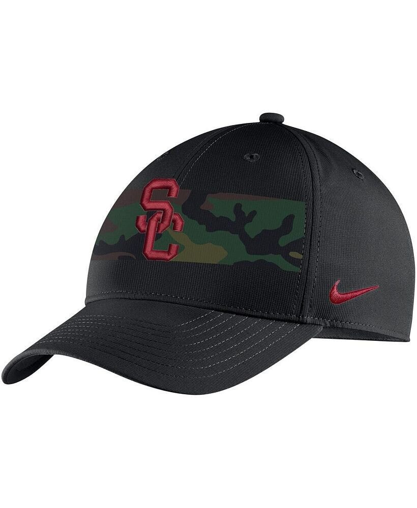 Nike men's Black USC Trojans Military-Inspired Pack Camo Legacy91 Adjustable Hat