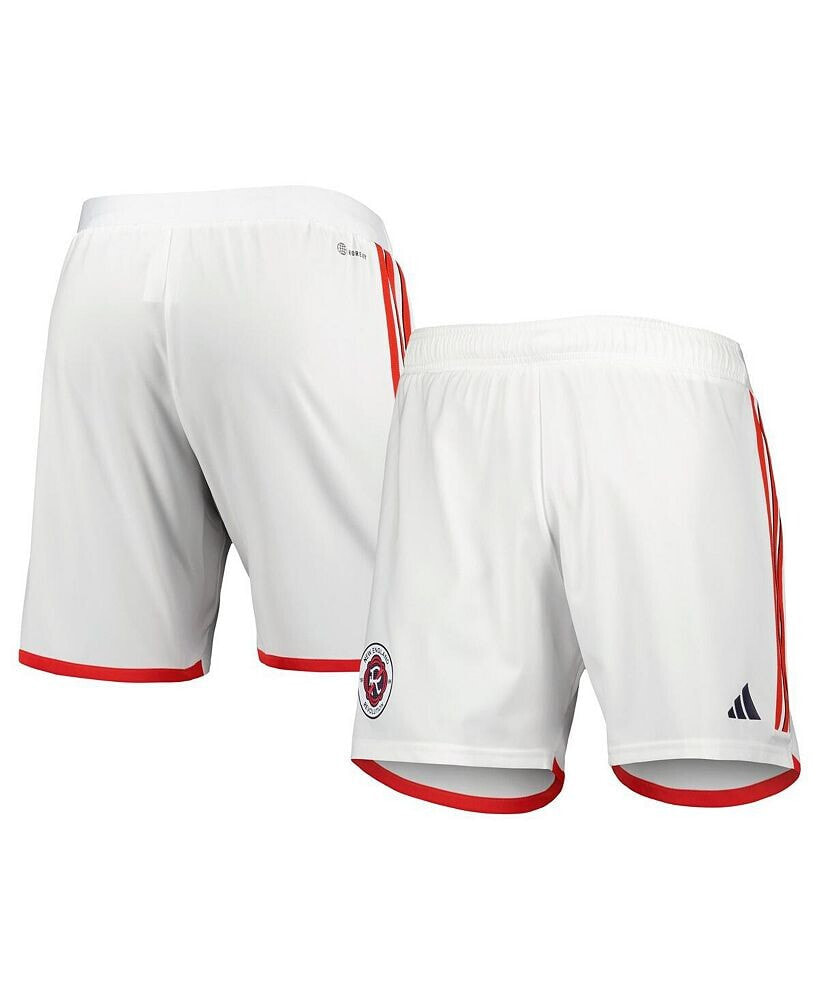 adidas men's White New England Revolution 2023 Away AEROREADY Authentic Shorts