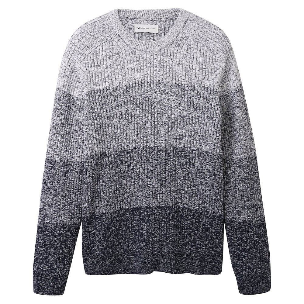 TOM TAILOR 1040031 Rib Structured Gradient Knit Sweater