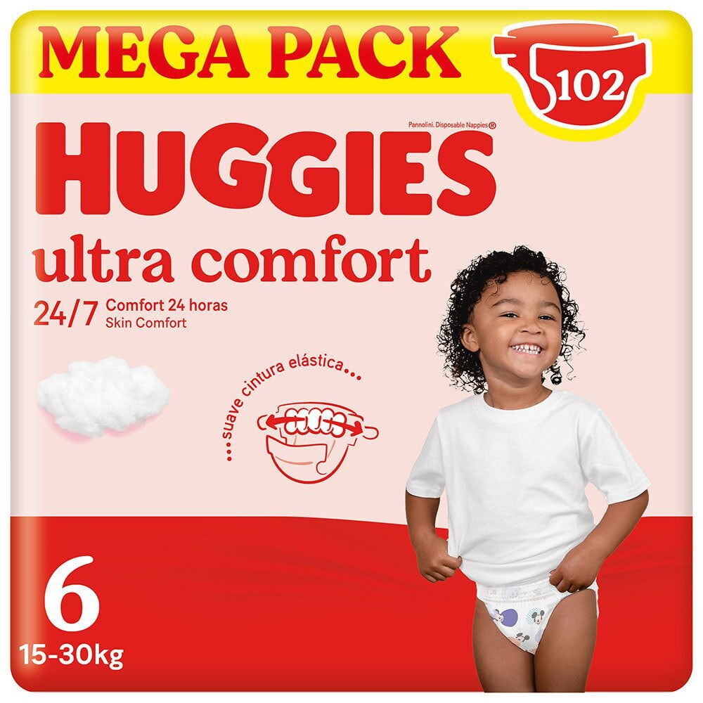HUGGIES Ultra Comfort Diapers Size 6 102 Units