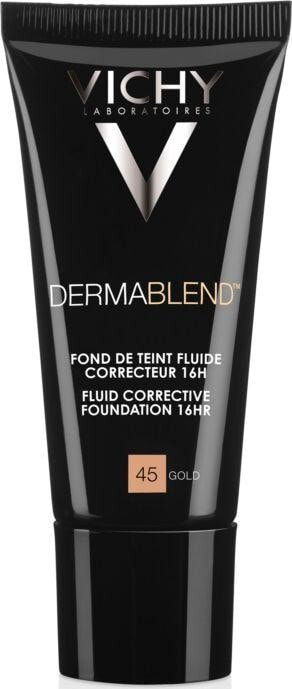 Vichy Dermablend Fluid Corrective Foundation Spf 35 No. 55 Bronze Корректирующий тональный крем длительного действия с сильным покрытием 30 мл