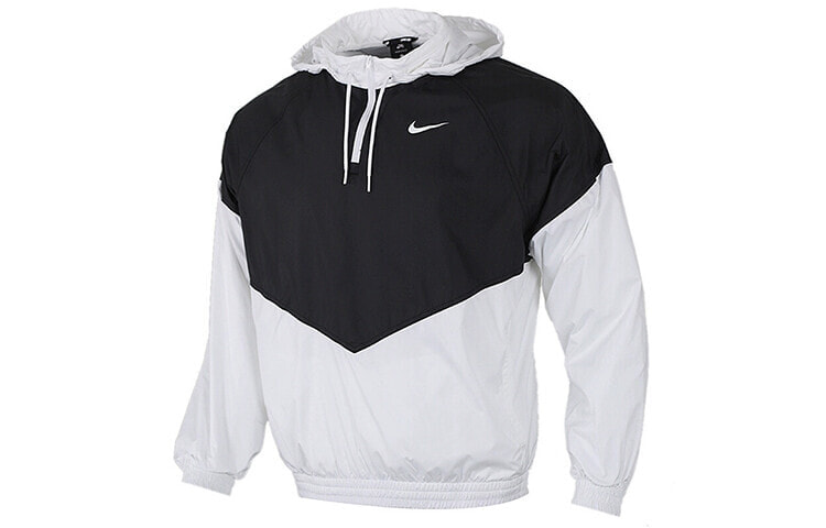 Nike SB SHIELD滑板半拉链套头冲锋衣 男款 黑白拼接 / Куртка Nike SB SHIELD BV0980-010