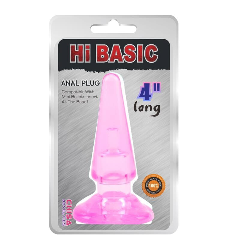 Плаг или анальная пробка CHISA SASSY Anal Plug-Pink 10,4 x 3,2cm