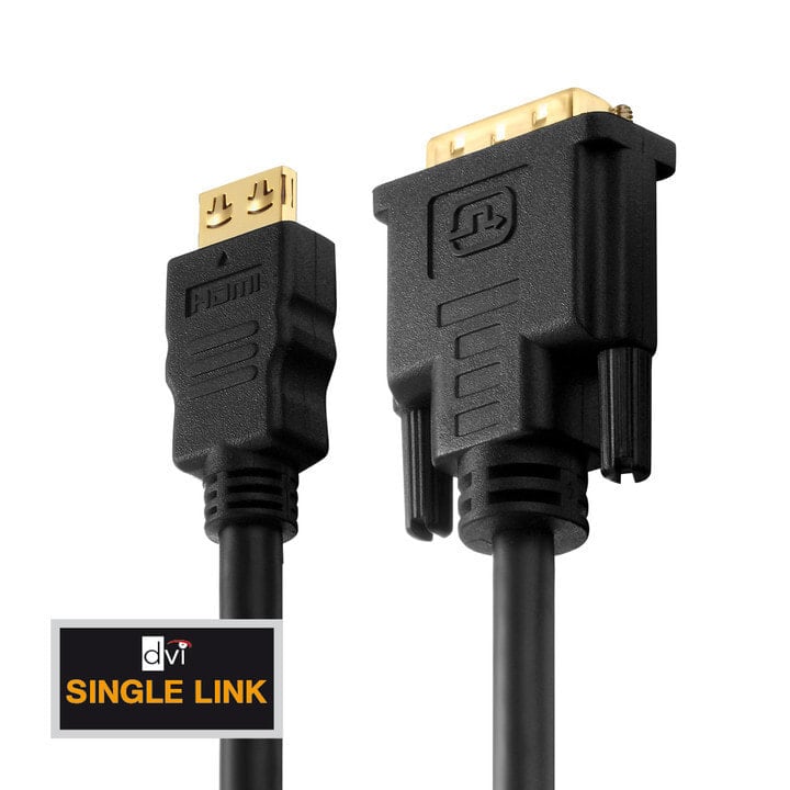 PureLink HDMI-DVI M-M 7.5m 7,5 m DVI-D Черный PI3000-075
