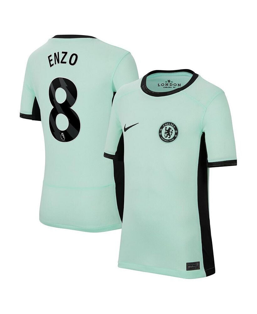 Nike big Boys Enzo Fernandez Mint Chelsea 2023/24 Third Stadium Replica Player Jersey