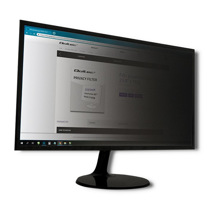 Qoltec 51059 защитный фильтр для дисплеев 60,5 cm (23.8