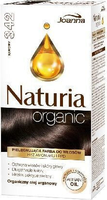 Joanna Naturia Organic No.342 Краска для волос без аммиака для чувствительной кожи головы, оттенок кофейный