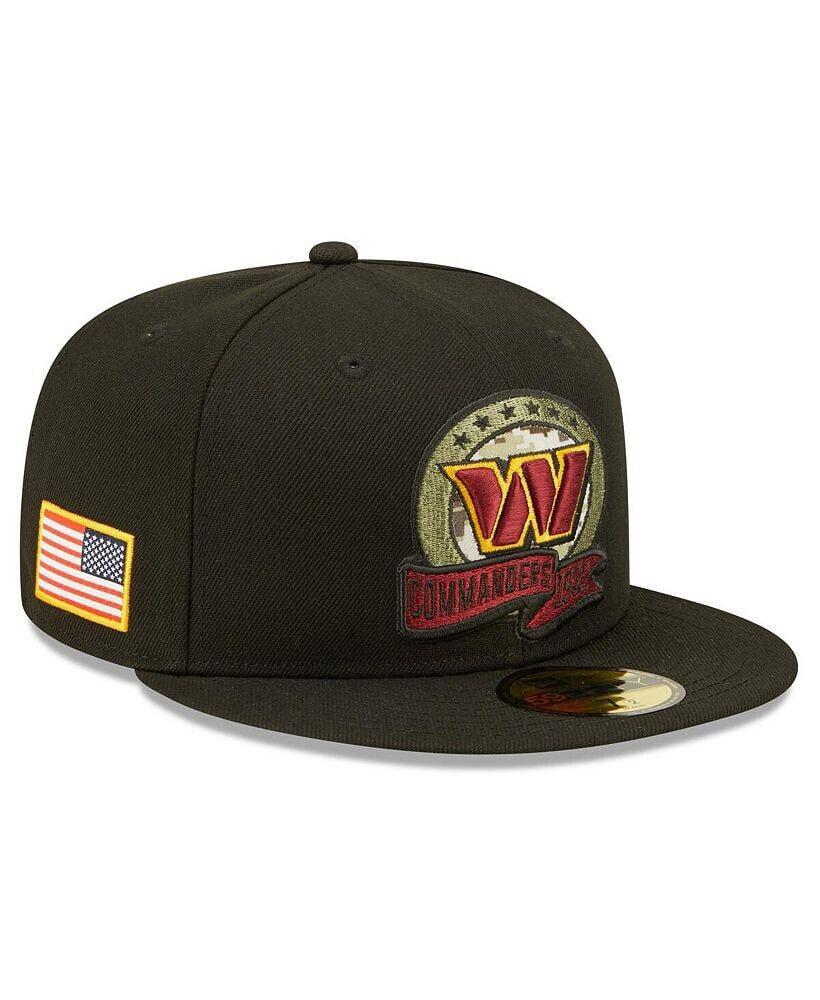 Men's Black Washington Commanders 2022 Salute To Service 59FIFTY Fitted Hat