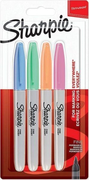 Набор фломастеров для рисования Sharpie Kup Przydasie SHARPIE -zestaw markerów 4 szt pastelowe