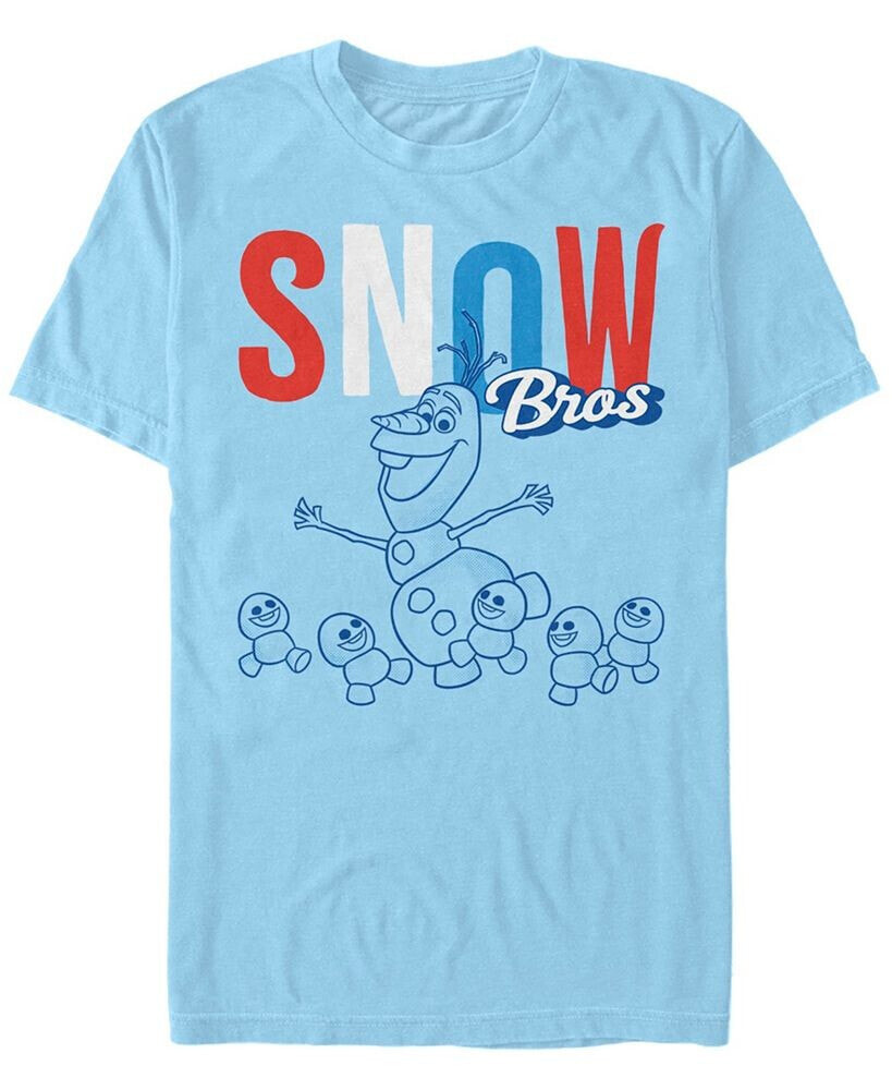 Fifth Sun disney Men's Frozen Olaf Snow Bros, Short Sleeve T-Shirt
