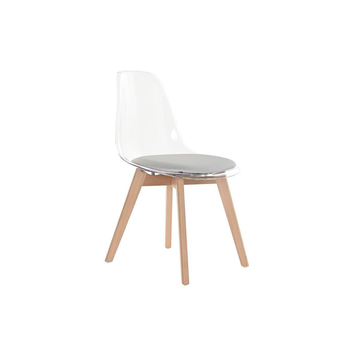 Dining Chair DKD Home Decor Grey Wood Polycarbonate (54 x 47 x 81 cm)