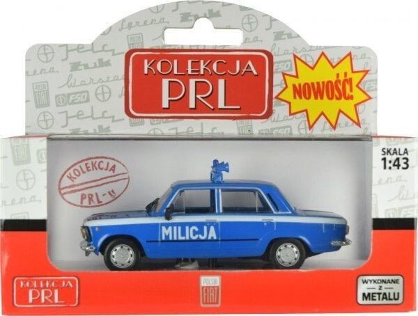 Игрушечная машинка Daffi Коллекция PRL-U FIAT 125P Милиция
