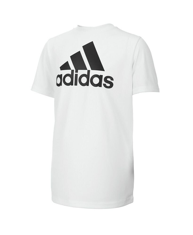 adidas big Boys Plus Size Short Sleeve AEROREADY Performance Logo T-shirt