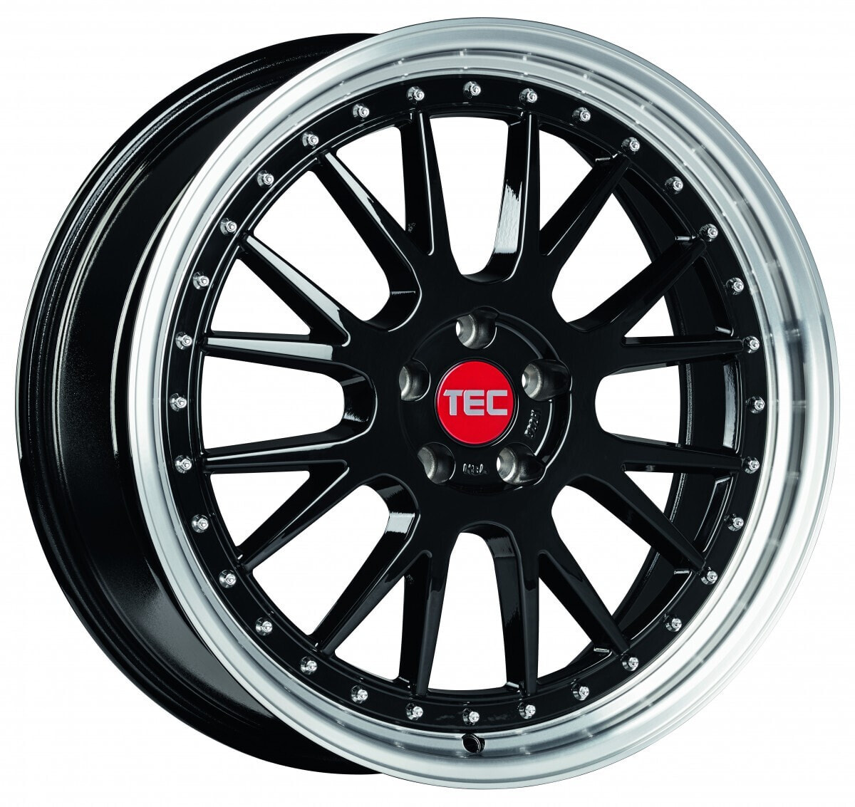 Колесный диск литой TEC Speedwheels GT EVO black-polished-lip 8x18 ET45 - LK5/108 ML72.5