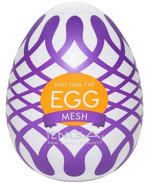 Dehnbarer Masturbator in Eiform für den Einmalgebrauch - Tenga Easy Beat Egg Mesh