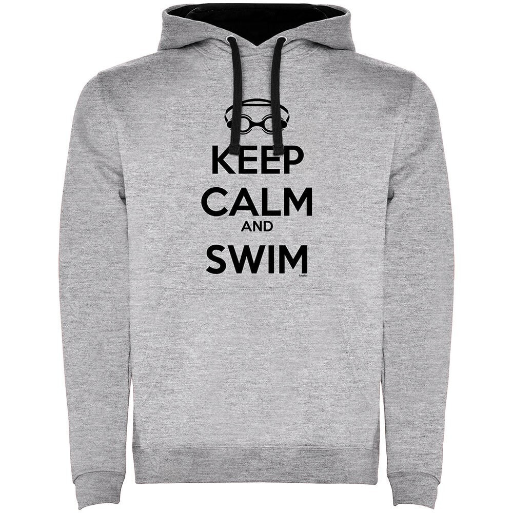 KRUSKIS Keep Calm And Swim Two-Colour Hoodie