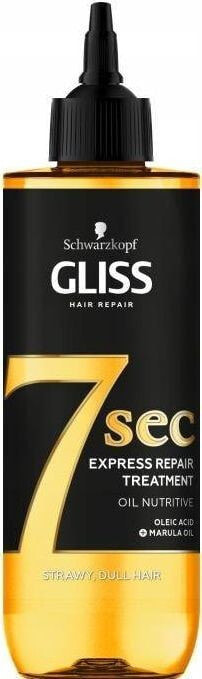 Schwarzkopf Gliss Kur 7 Sec Express Repair Treatment Питательное и восстанавливающее масло сухих и тусклых волос 200 мл