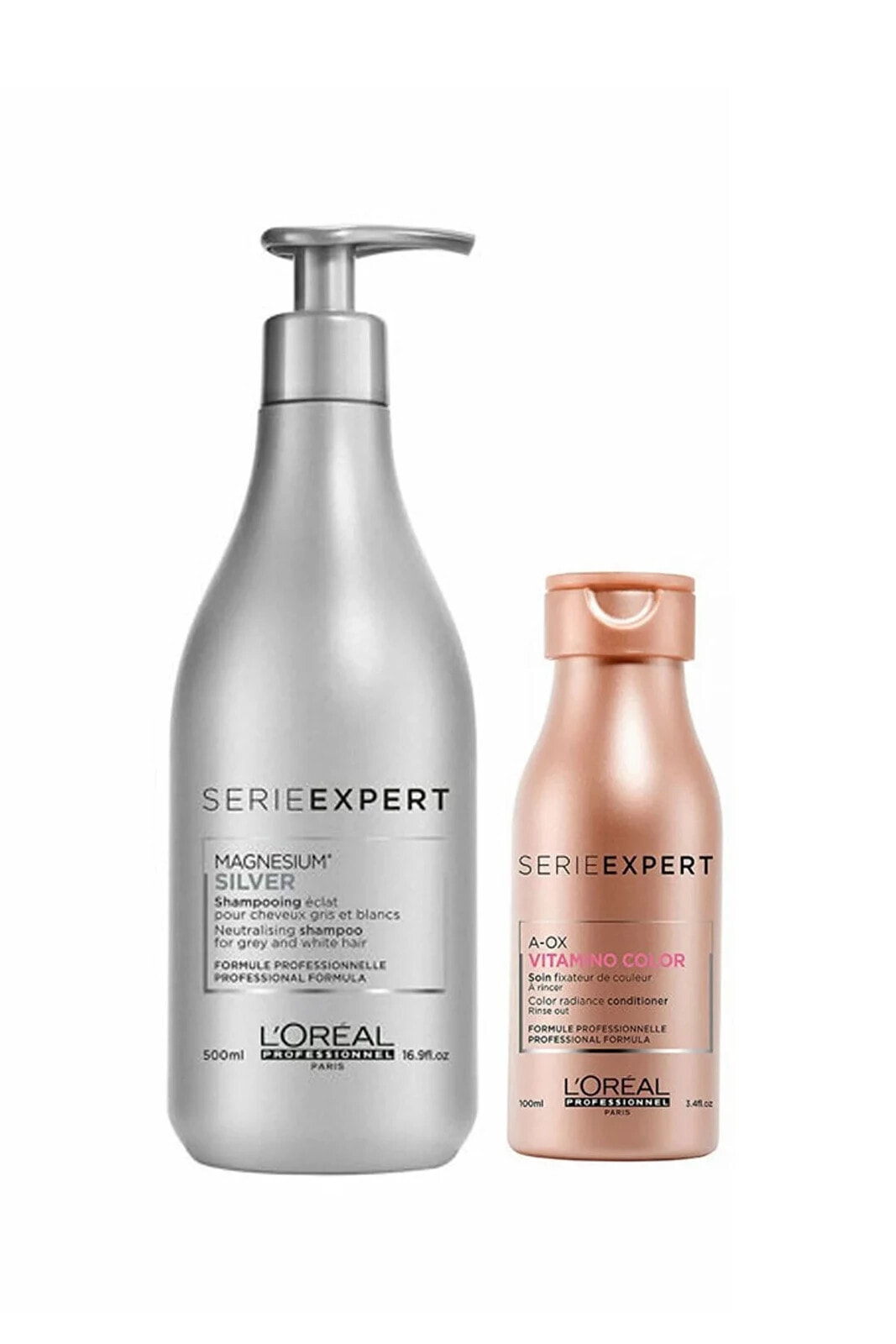 Loreal Silver Şampuan 500 ml+ Vitamino Şampuan 100 ml