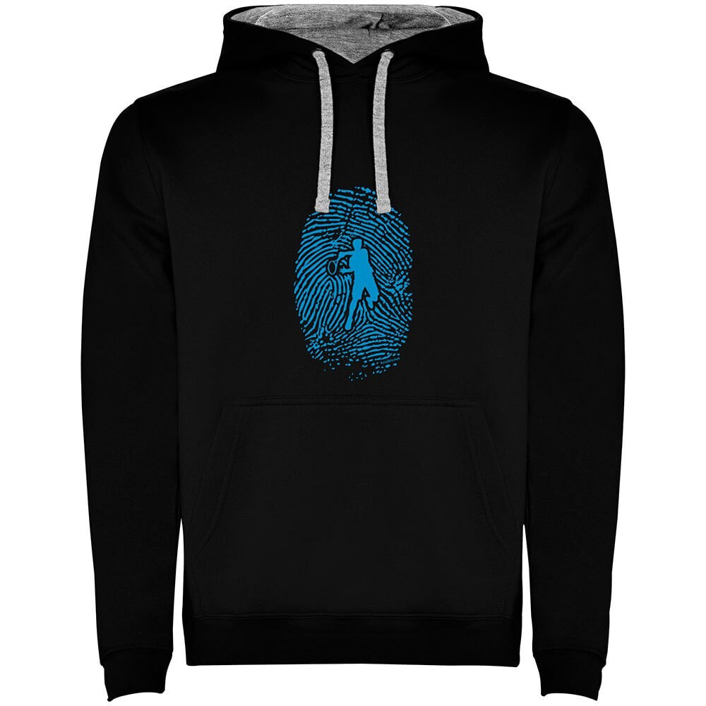 KRUSKIS Tennis Fingerprint Two-Colour Hoodie