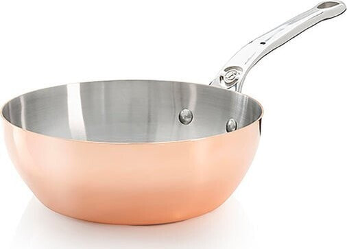 De Buyer De Buyer Prima Matera Sauté Pan Copper/Steel 24cm curved induc.