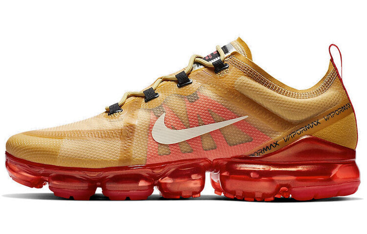 Nike VaporMax 2019 低帮 跑步鞋 男女同款 金红 / Кроссовки Nike VaporMax 2019 AR6631-701