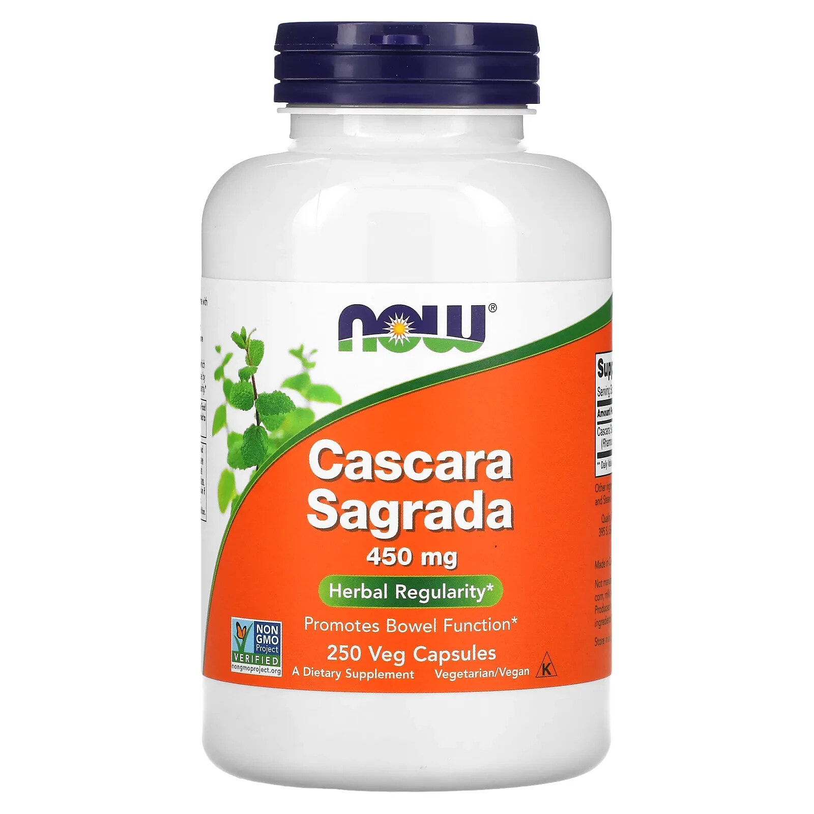 NOW Foods, Cascara Sagrada, 450 mg, 100 Veg Capsules