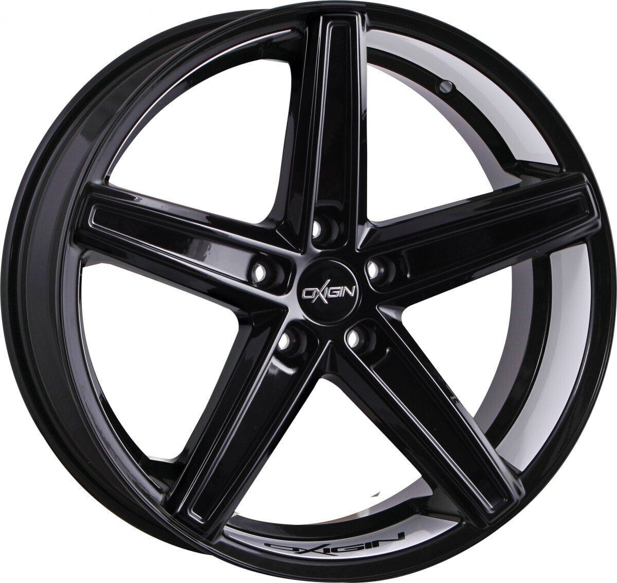 Колесный диск литой Oxigin 18 Concave black foil white 8.5x19 ET40 - LK5/112 ML66.6