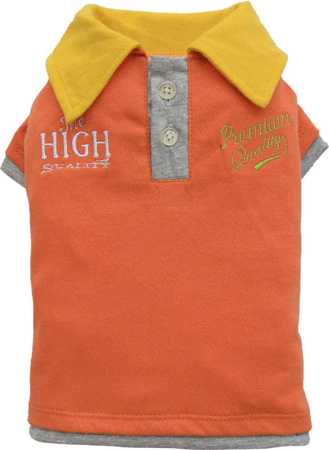 DoggyDolly Polo shirt, orange, XXS 13-15cm / 26-28cm