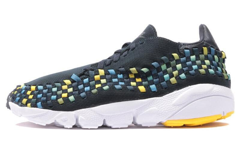 Nike Air Footscape Woven NM 耐磨透气 低帮 运动休闲鞋 男女同款 蓝黄白 / Кроссовки Nike Air Footscape Woven NM 875797-401