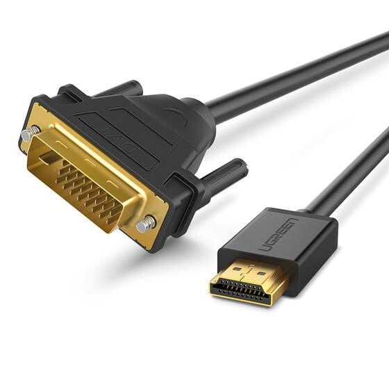 Ugreen 30116 видео кабель адаптер 1 m DVI HDMI Черный