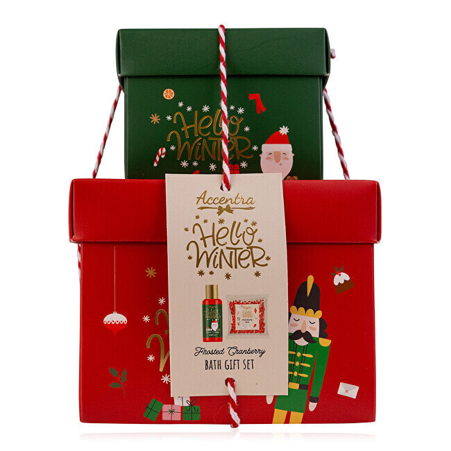 Bath care set in a Hello Winter gift box