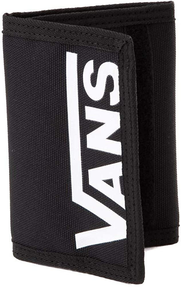 Мужское портмоне текстильное черное белое вертикальное без застежки Vans Men's Casual, One Size