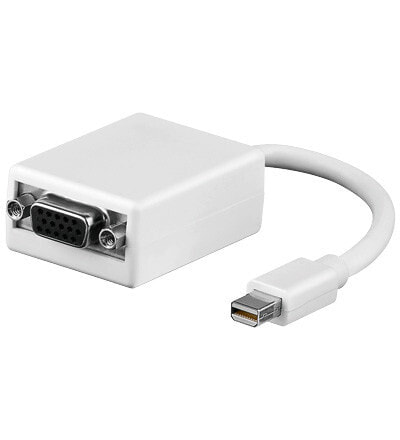 Wentronic Mini DP / VGA - SB - VGA (D-Sub) - Mini DisplayPort - Male - Female - White - 1 pc(s)