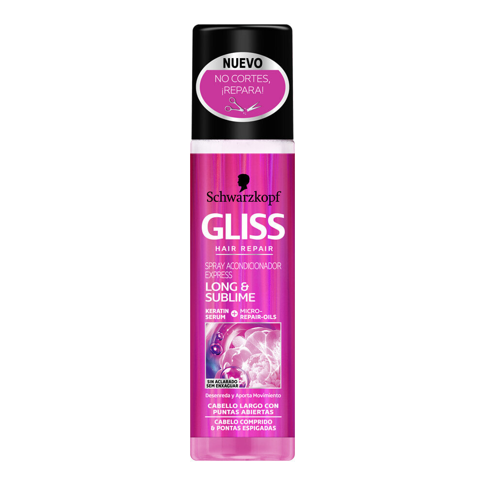 Schwarzkopf Gliss Long & Sublime Express Conditioner Спрей-кондиционер для длинных секущихся волос 200 мл