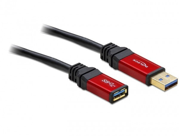 Кабельный разъем/переходник DeLOCK 2.0m USB 3.0 A USB 2 m 3.2 Gen 1 (3.1 Gen 1) USB A 82753