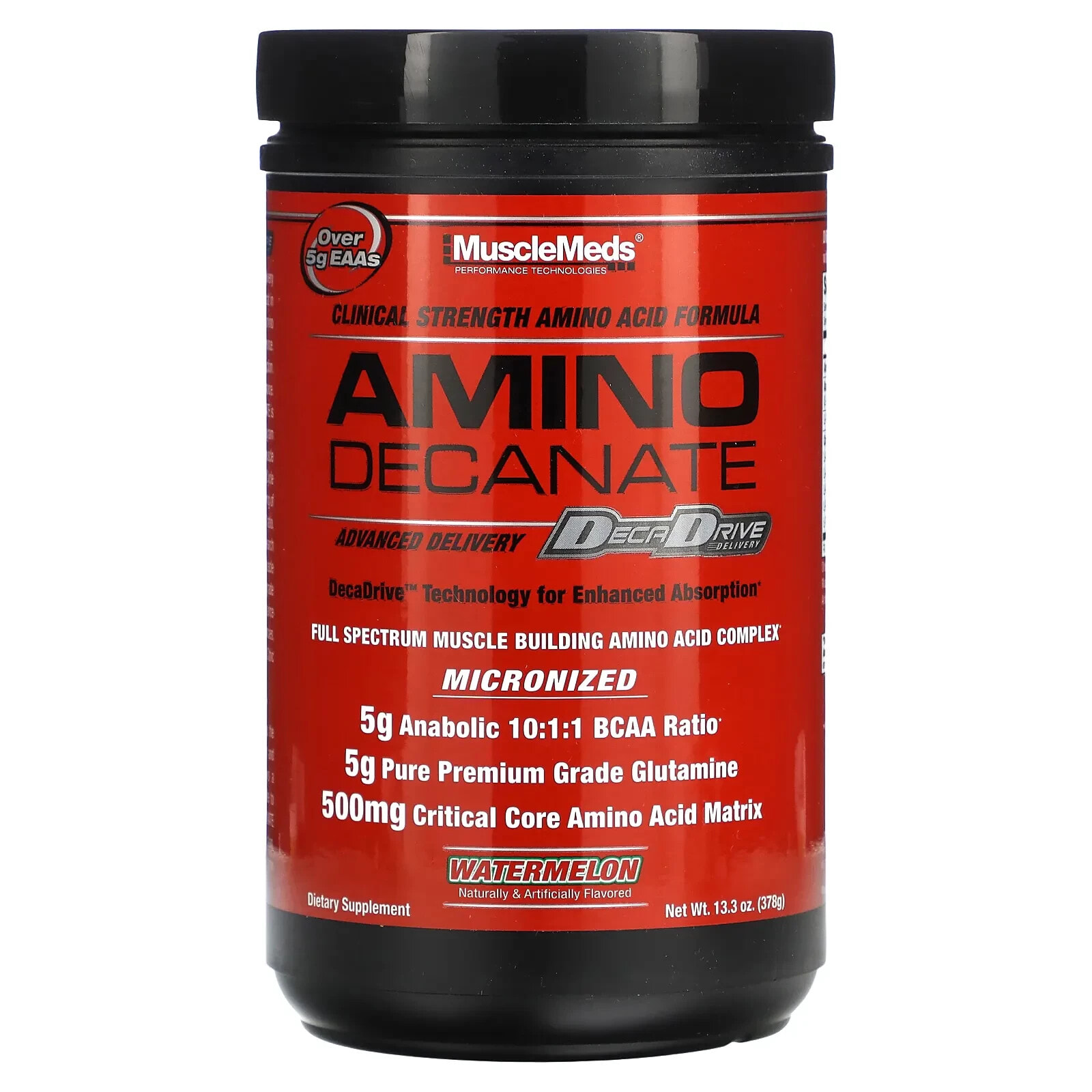 MuscleMeds, Amino Decanate Energy, Strawberry Kiwi, 13.96 oz (396 g)