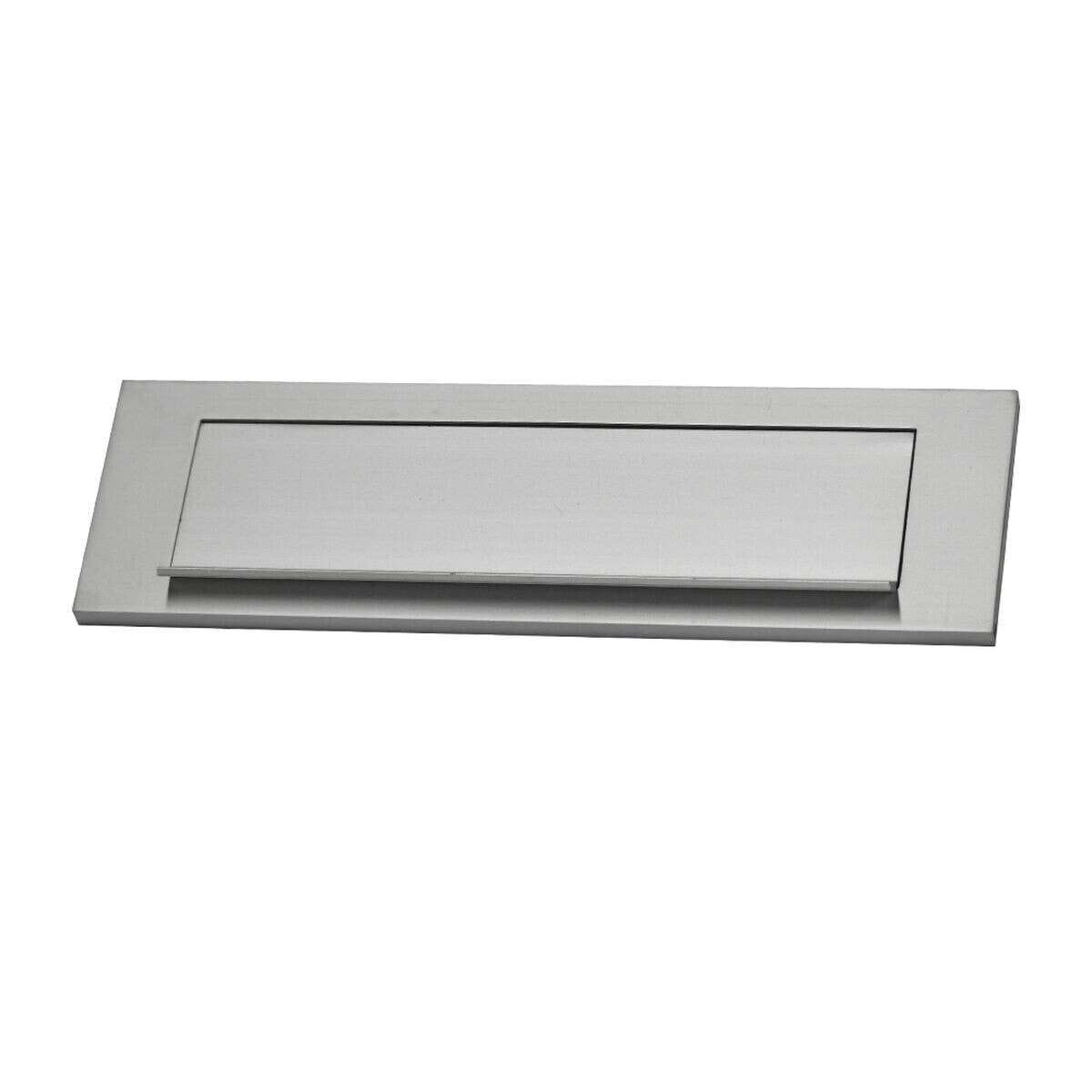 Letterbox plaques EDM 25,4 x 7,5 cm Silver Aluminium