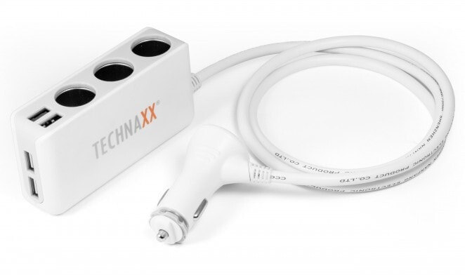 Technaxx 4592 зарядное устройство для мобильных устройств Авто Серый, Белый