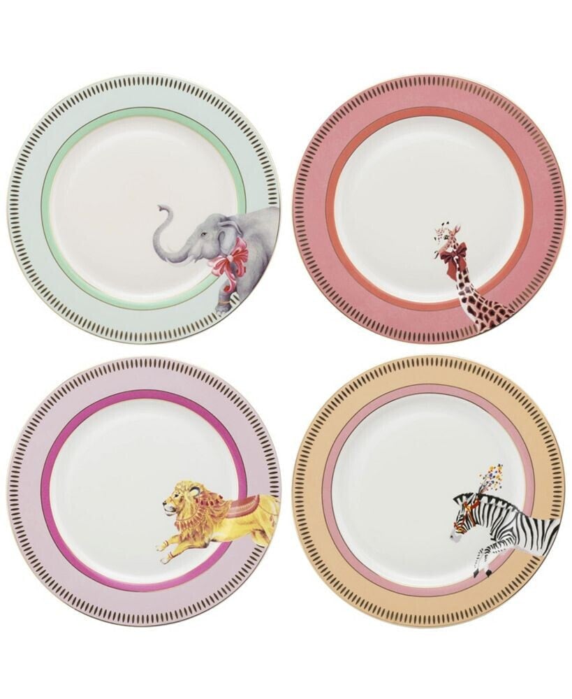 Yvonne Ellen animal Side Plates, Set of 4