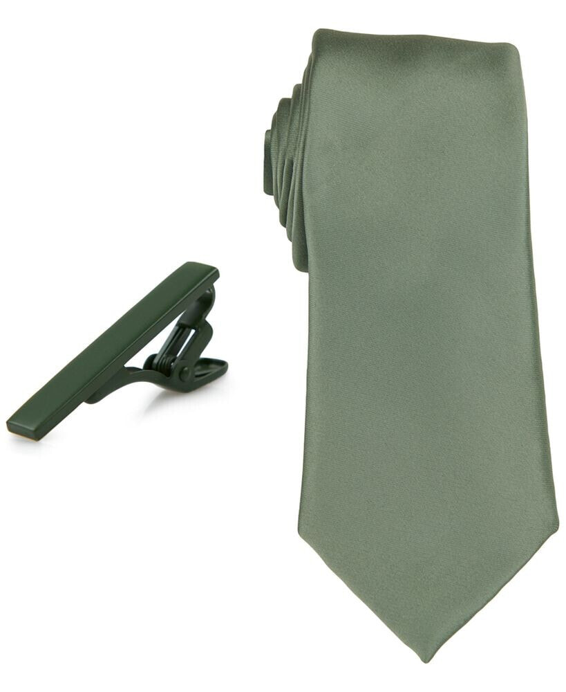 Men's Solid Tie & 1-1/2