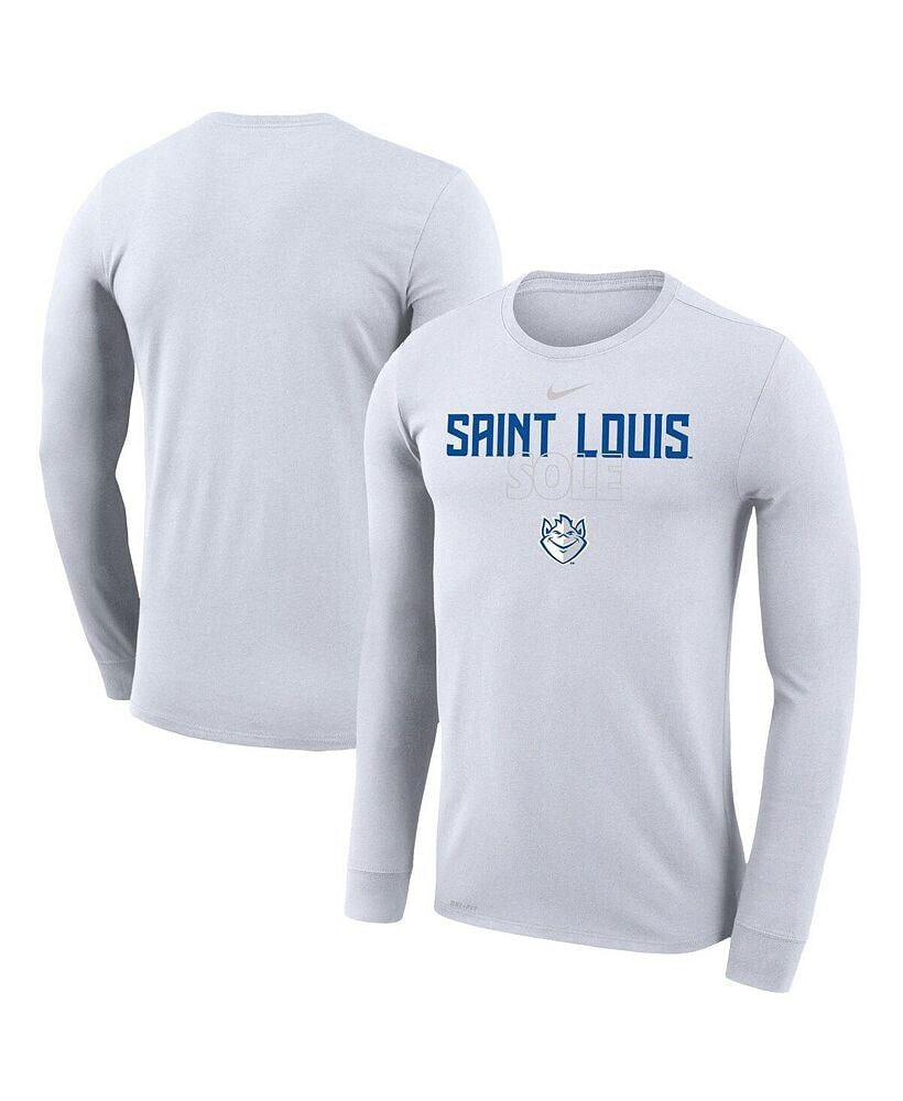 Nike men's and Women's White Saint Louis Billikens 2023 On Court Bench Long Sleeve T-shirt