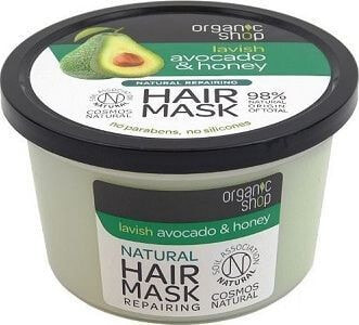 Organic Shop Hair Mask Восстанавливающая маска для волос с медом и авокадо 260 мл